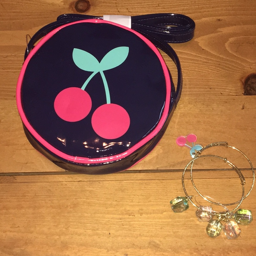 Gymboree cherry-collection bag & match bracelet